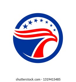 Eagle logo design vector. 