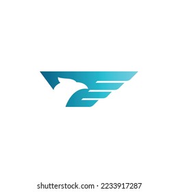 Eagle and logo design vector