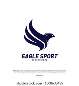 Eagle logo design vector. Birds logo concept vector template