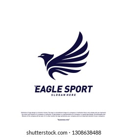 Eagle logo design vector. Birds logo concept vector template