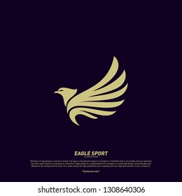 Eagle logo design vector. Birds logo concept vector template