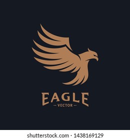 Eagle Logo Design Vector. Eagle Logo Design Concepts Template. Icon Symbol