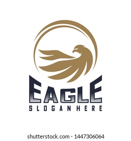 Eagle Logo Design Vector. Flying Eagle logo template. Icon Symbol