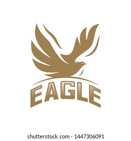 Eagle Logo Design Vector. Flying Eagle logo template. Icon Symbol