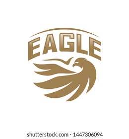 Eagle Logo Design Vector. Flying Eagle logo template. Icon Symbol