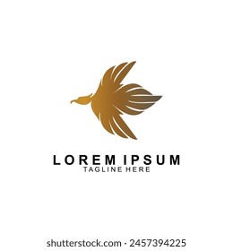Eagle Logo Design Vector. Flying Eagle Icon.