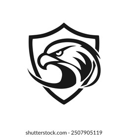 Eagle logo design vector icon with new idea concept creative
