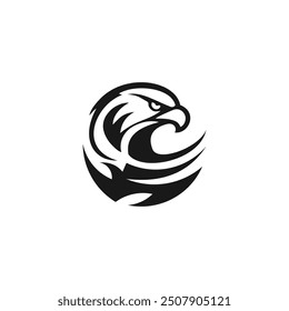 Eagle logo design vector icon with new idea concept creative