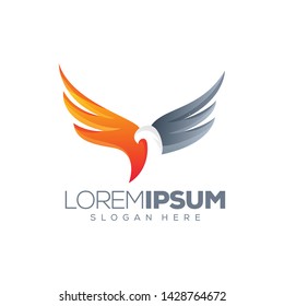 eagle logo design vector illustration