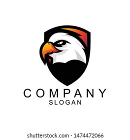 eagle logo design vector illustration sport