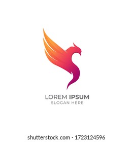 Eagle logo design vector illustration. Bird logo design