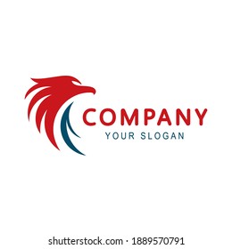Adler-Logo-Design-Vektorgrafik, Illustration