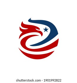 Eagle logo design vector, Illustration