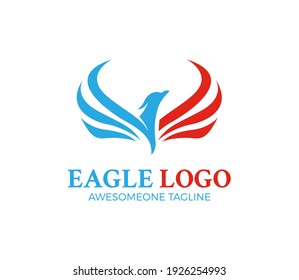 eagle logo design vector illustration