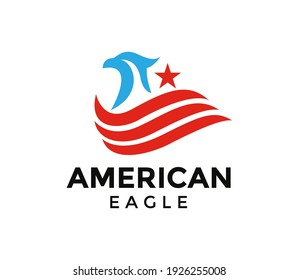 Eagle Logo Design Vector Illustration Stock Vector (Royalty Free ...