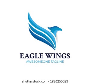 ilustración vectorial de diseño de logotipo de águila