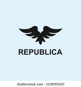 eagle logo design vector illustration