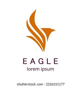 eagle logo design vector illustration