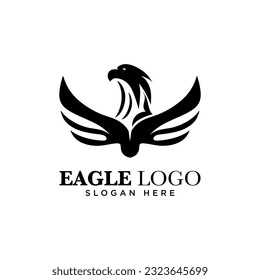 Eagle logo design vector, vector illustration, company logo