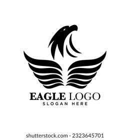 Eagle logo design vector, vector illustration, company logo