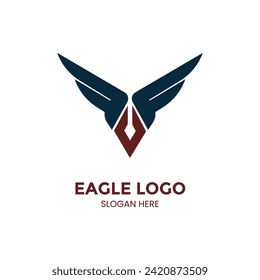 Eagle logo design vector, Illustration