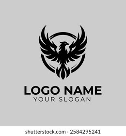 Eagle Logo Design Vector Image