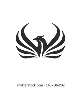  Eagle Logo design Vector. Phoenix bird logo design. Flying Bird symbol logo