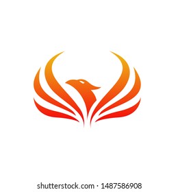  Eagle Logo design Vector. Phoenix bird logo design. Flying Bird symbol logo