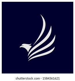 Eagle logo design vector, Phoenix logo concept, Simple Eagle logo template, Icon Symbol, Creative design