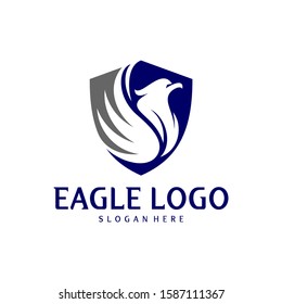 Eagle logo design vector, Phoenix logo concept, Simple Eagle logo template, Icon Symbol, Creative design
