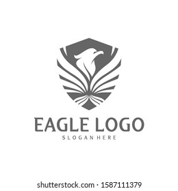 Eagle logo design vector, Phoenix logo concept, Simple Eagle logo template, Icon Symbol, Creative design