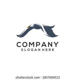 eagle logo design vector premium