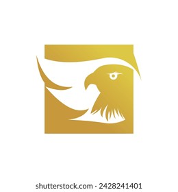 Eagle logo design vector with premium concept