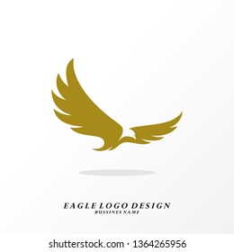 Eagle logo design vector. Simple Eagle logo template. Icon Symbol