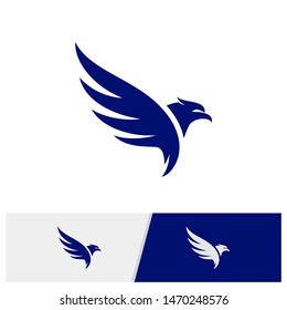 Eagle logo design vector. Simple Eagle logo template. Icon Symbol. Vector Illustration