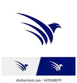 Eagle logo design vector. Simple Eagle logo template. Icon Symbol. Vector Illustration