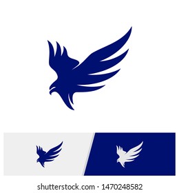 Eagle logo design vector. Simple Eagle logo template. Icon Symbol. Vector Illustration