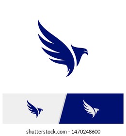 Eagle logo design vector. Simple Eagle logo template. Icon Symbol. Vector Illustration