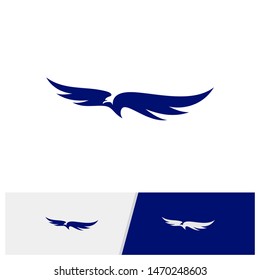 Eagle logo design vector. Simple Eagle logo template. Icon Symbol. Vector Illustration