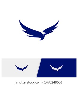 Eagle logo design vector. Simple Eagle logo template. Icon Symbol. Vector Illustration