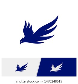 Eagle logo design vector. Simple Eagle logo template. Icon Symbol. Vector Illustration