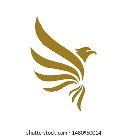 Eagle logo design vector. Sport Eagle logo template