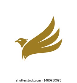 Eagle logo design vector. Sport Eagle logo template