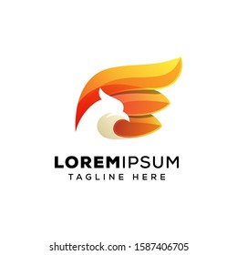 eagle logo design vector template, wings eagle logo