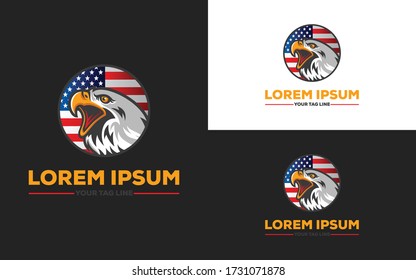 eagle logo design vector template