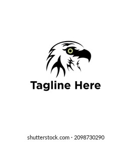 eagle logo design vector template, tribal eagle tattoo logo vector design drawing