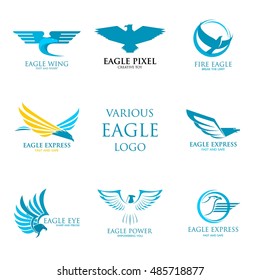 Eagle Logo design vector template. Creative Wild Bird logo. Vector Illustration