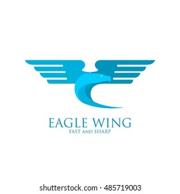 Eagle Logo design vector template. Creative Wild Bird logo. Vector Illustration