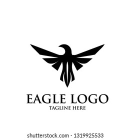 Eagle Logo Designs Simple Stock Vector (Royalty Free) 1319925533 ...