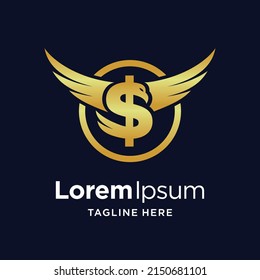 eagle logo with dollar symbol